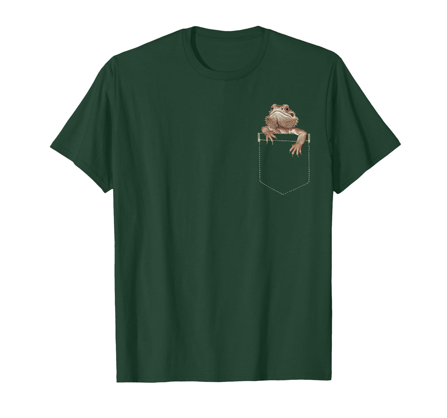 Bearded Dragon Pocket Men Women Kid Funny Lizard Lover T-Shirt