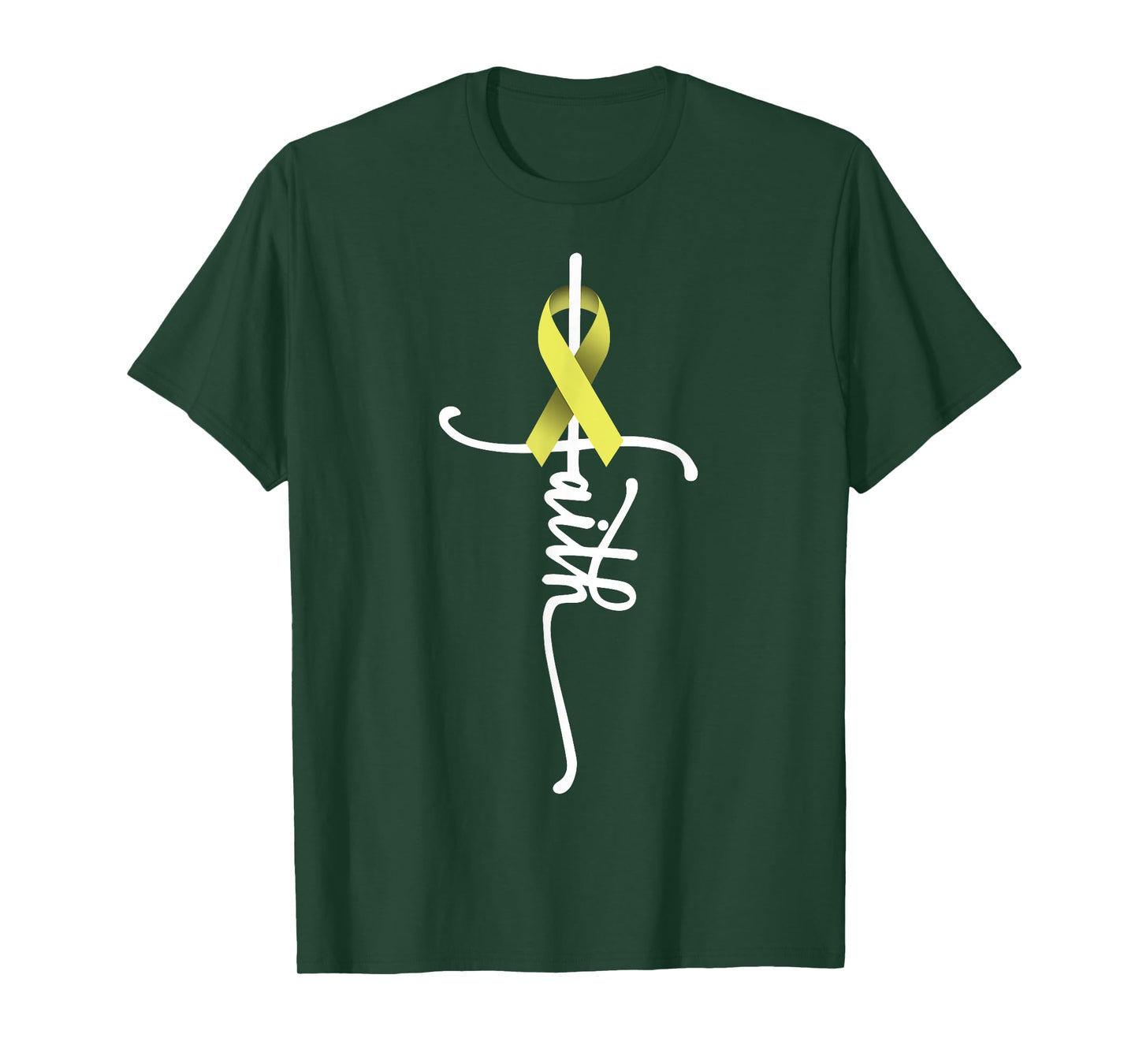 Bone Cancer Faith Sarcoma Bone Cancer Awareness Support July T-Shirt
