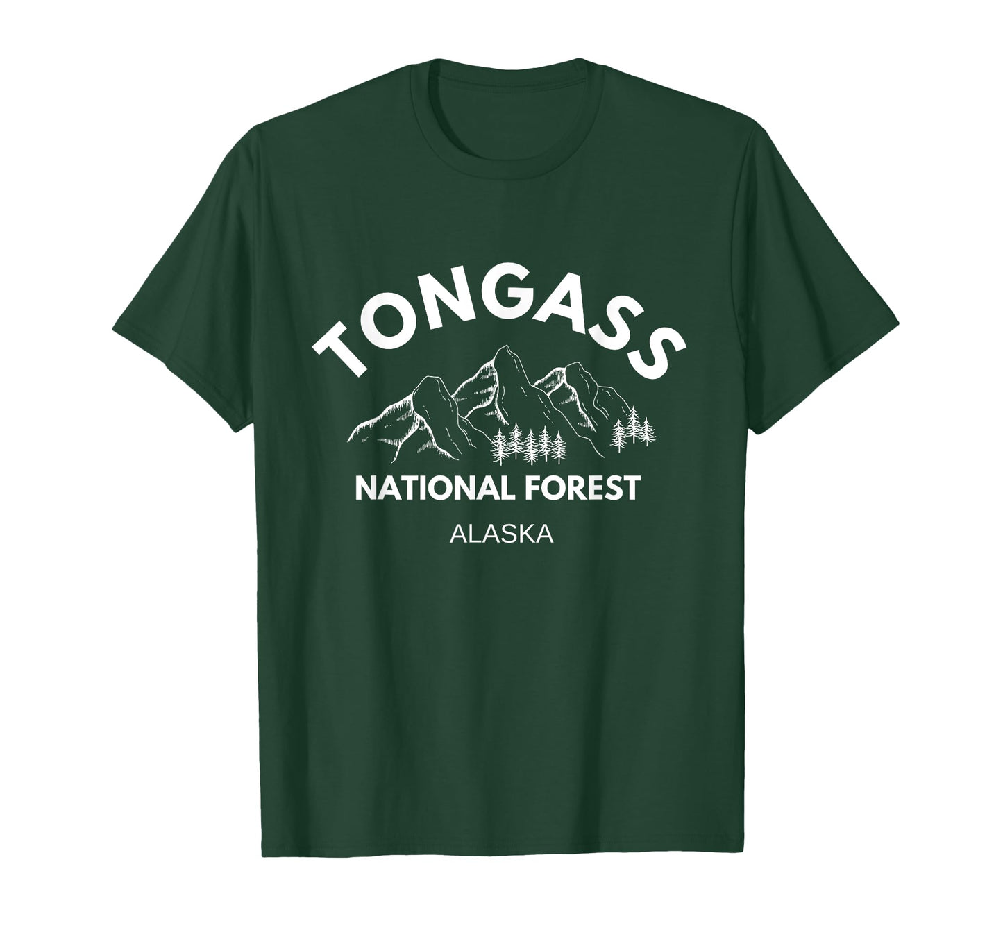 Tongass National Forest Alaska Souvenir Apparel - Hiking T-Shirt