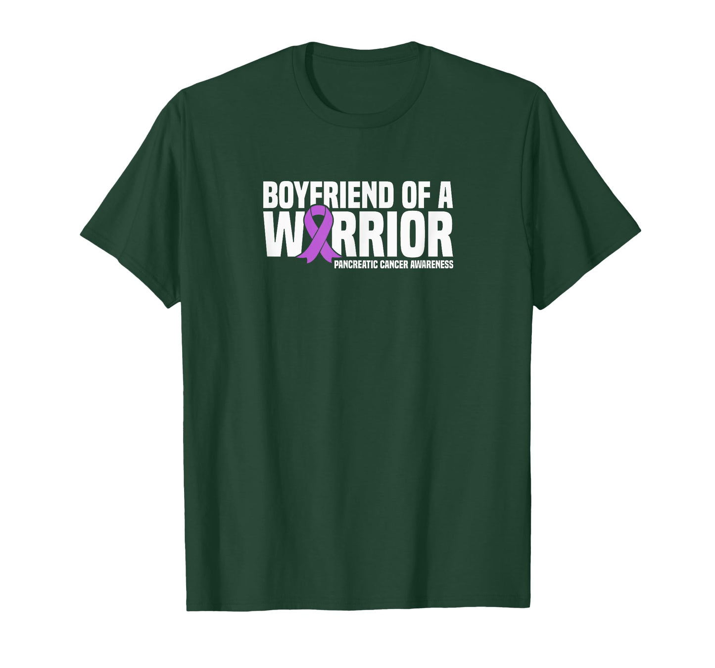 Boyfriend of a Warrior Pancreatic Cancer Awareness T-Shirt