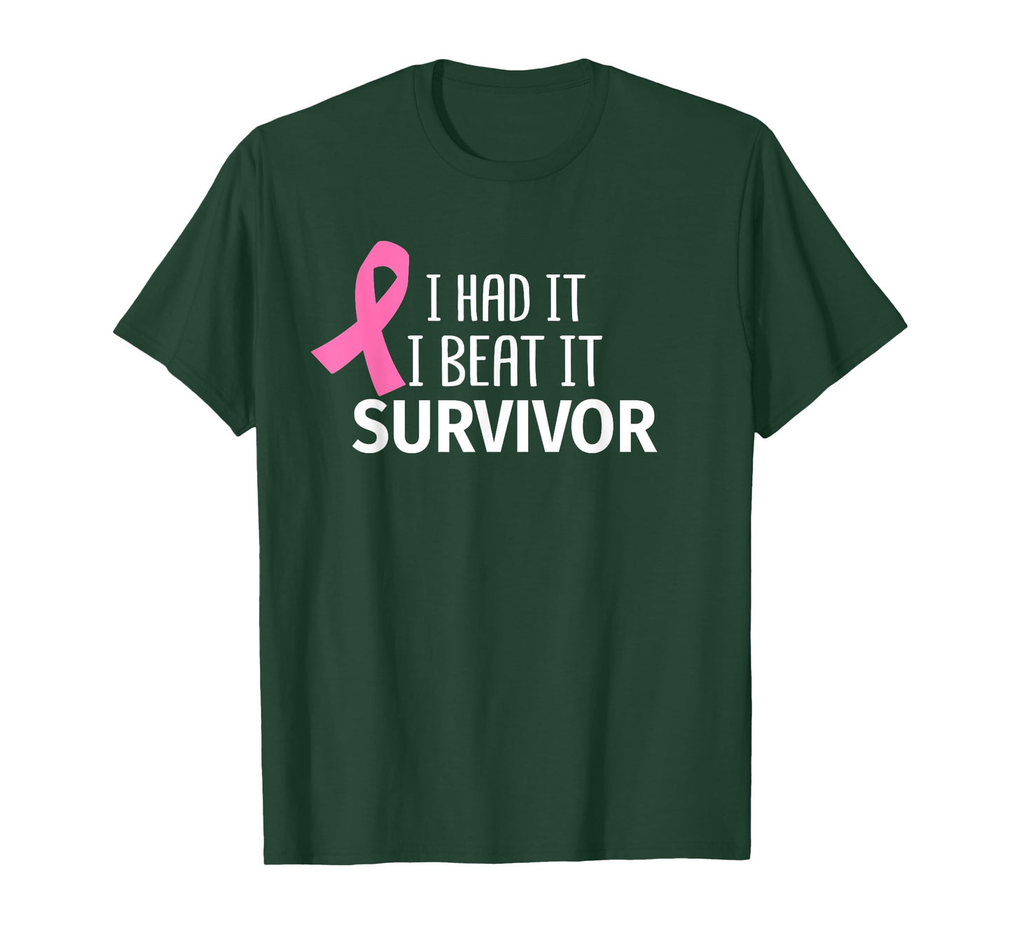 Breast Cancer I Had It I Beat It Survivor Pink Ribbon Gift T-Shirt