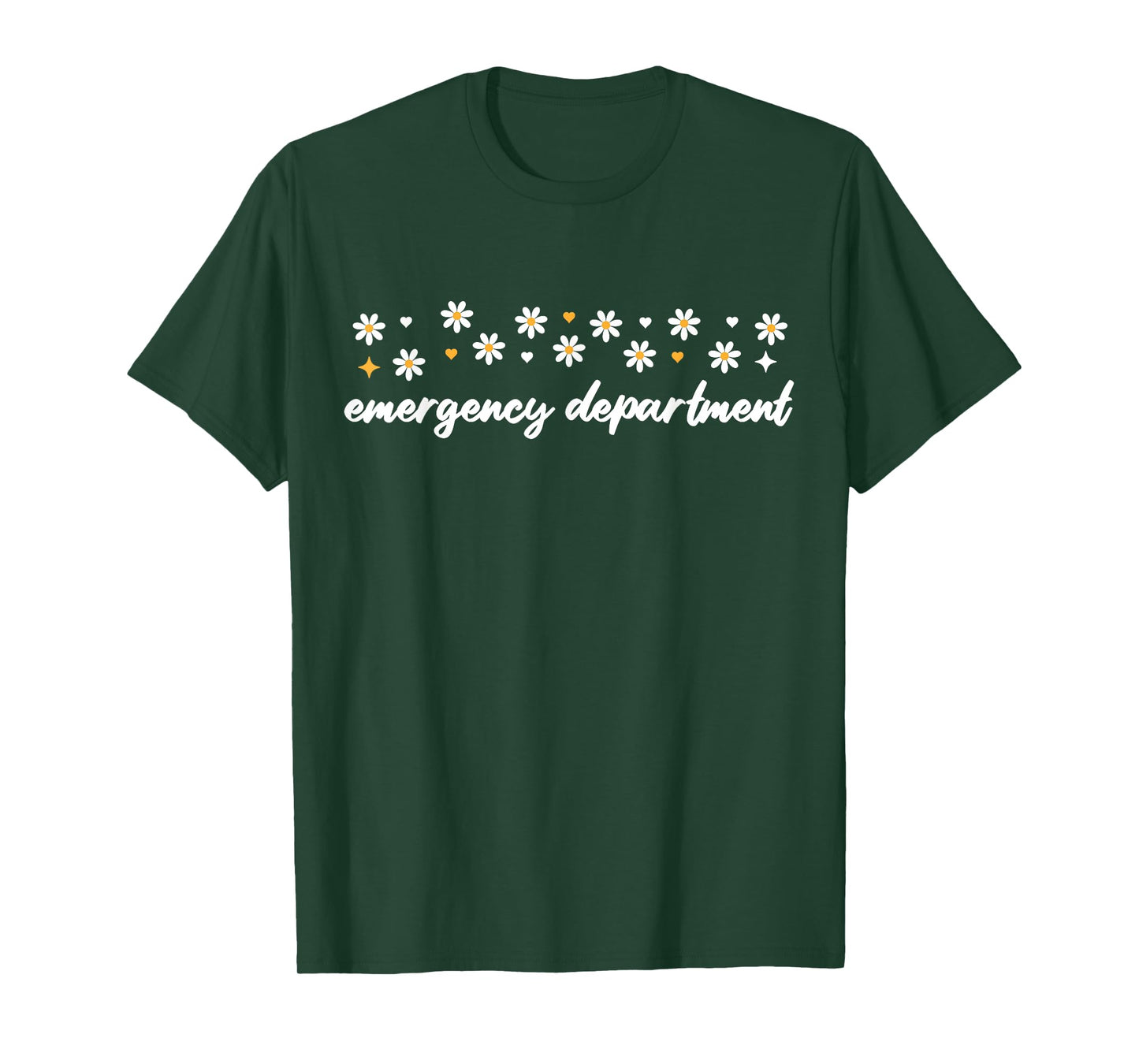 Emergency Department Nurse Er Nurse Room Registered Floral T-Shirt