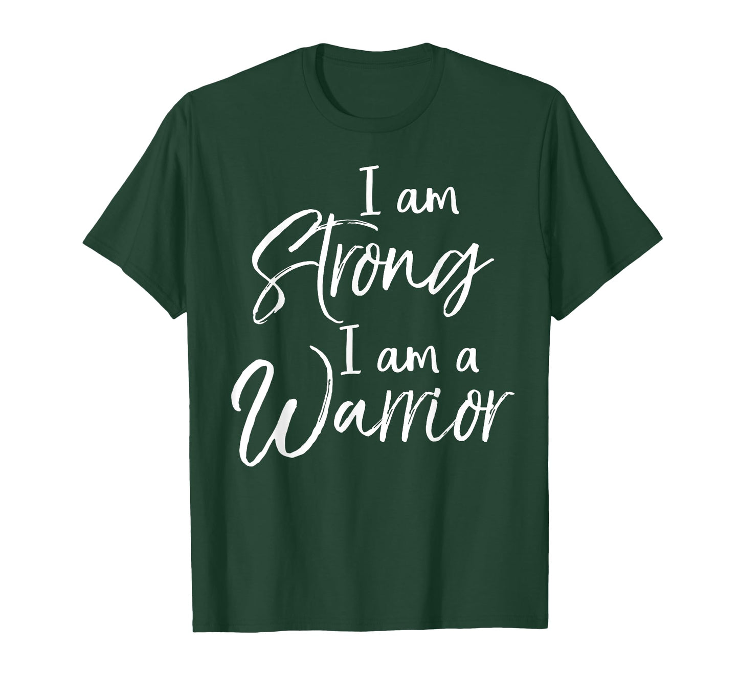 Cute Treatment Quote Patient Gift I Am Strong I Am a Warrior T-Shirt