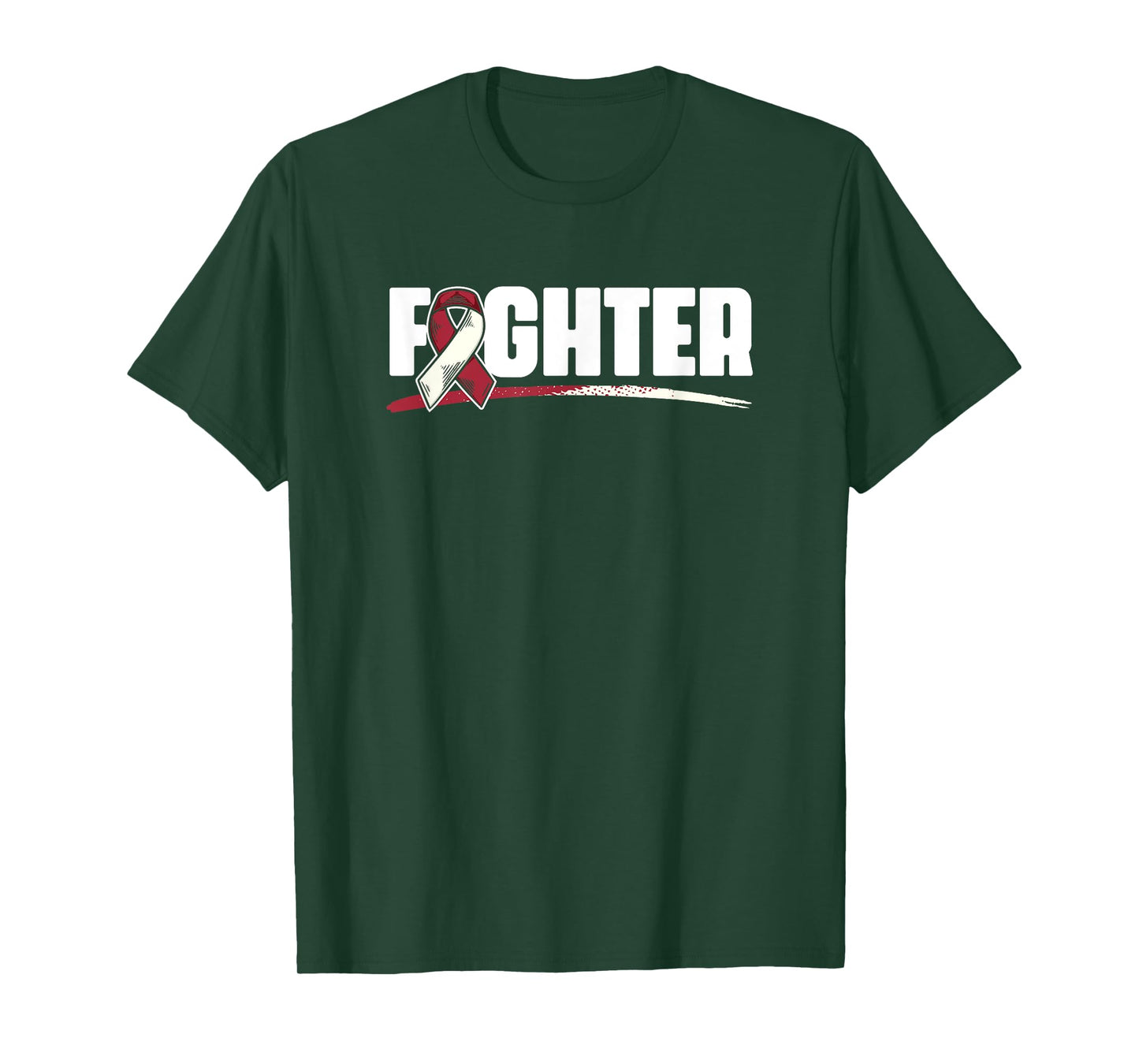 Fighter - Oral Throat Cancer Head And Neck Cancer Awareness T-Shirt