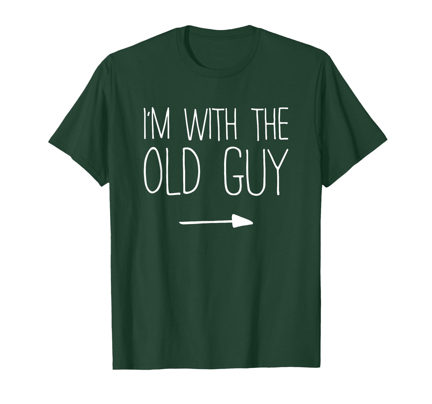 I'm With The Old Guy Shirt Matching Old Guy Costume T-Shirt