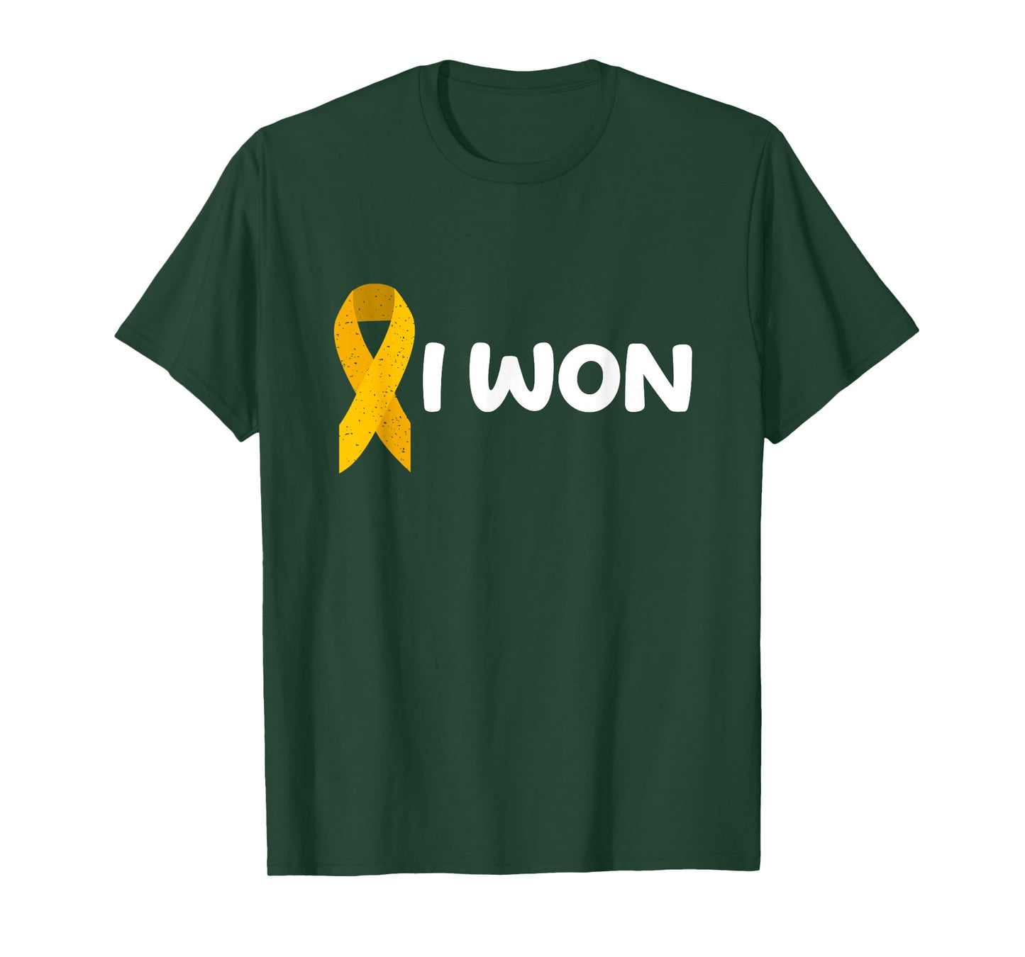 I Won! Appendix Cancer survivor. Amber ribbon T-Shirt