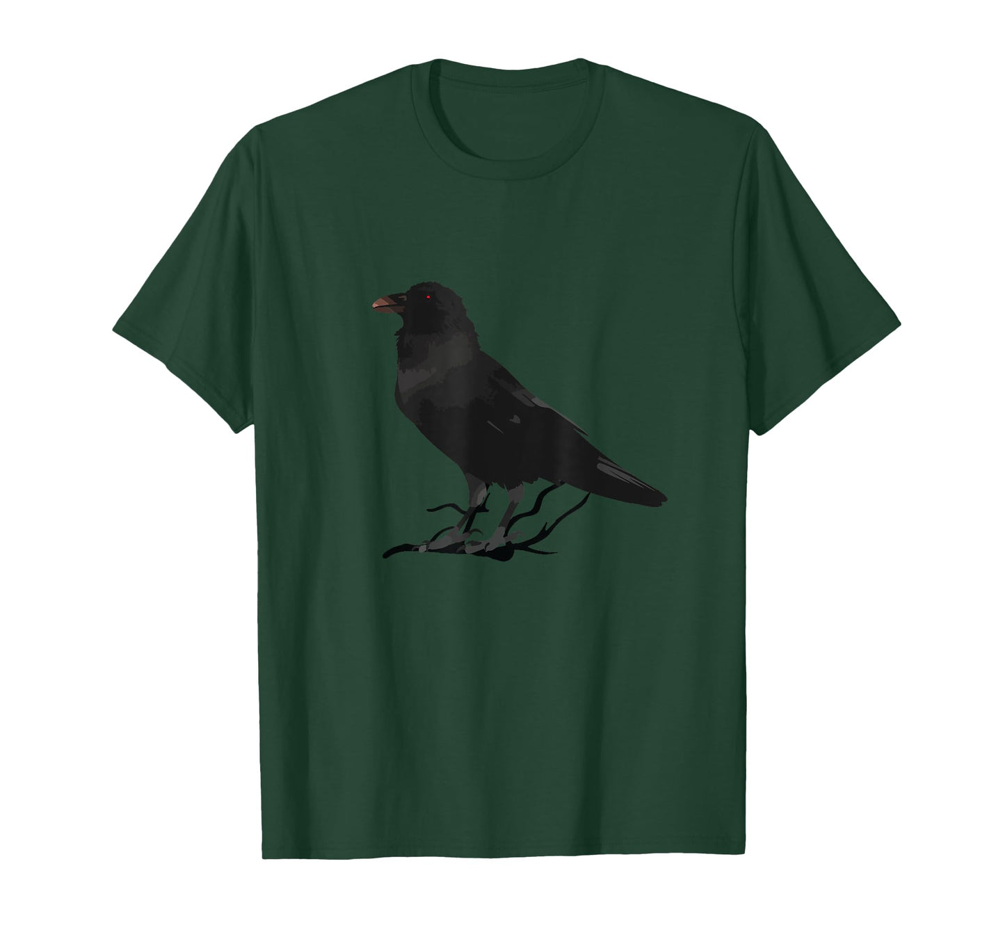 Beautiful Black Crow Raven Bird Silhouette T-Shirt