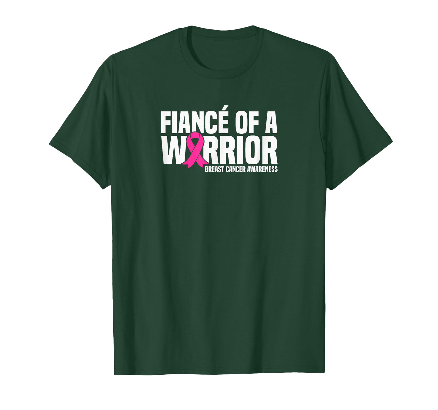 Fiance of a Warrior Pink Ribbon Breast Cancer Awareness T-Shirt