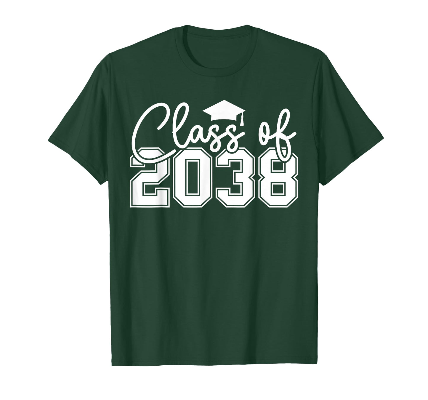 Class of 2038 Grow With Me Funny Kindergarten Back To School T-Shirt