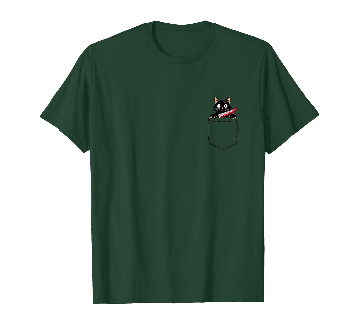 Funny Adult Humour Cat Pocket Tee, Unisex Adult, Short Sleeve, Grey, Small, T-Shirt