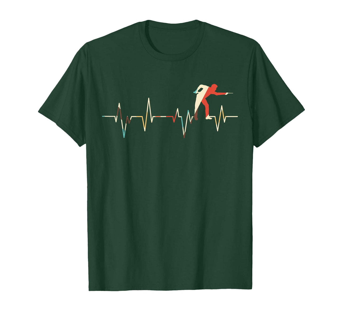Billiard Player Heartbeat Billiards Pool Snooker T-Shirt