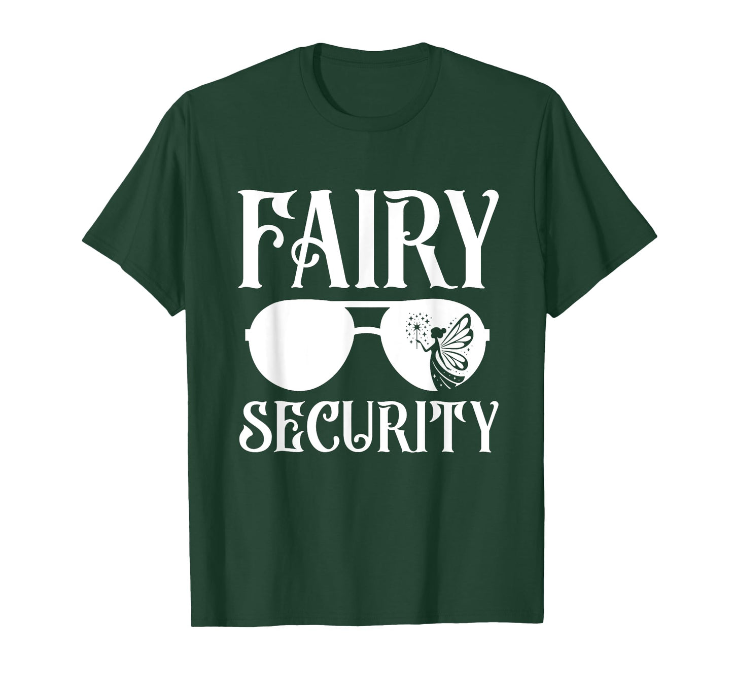 Fairy Security Birthday Family Halloween Costume Dad Mom T-Shirt