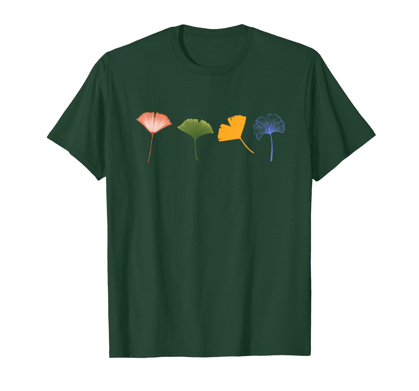 Ginkgo biloba leaves with a minimalist design T-Shirt