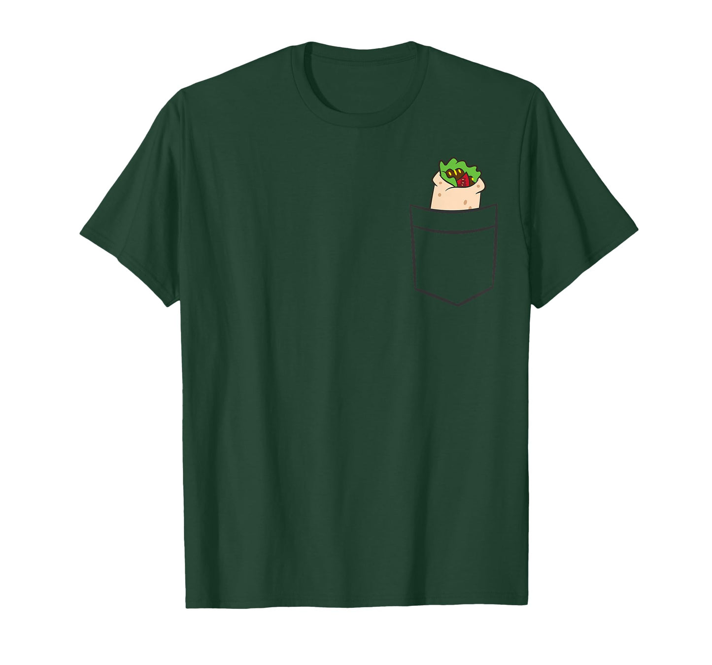 Burrito In The Pocket Stuffed Tortilla Wrap Pocket Burrito T-Shirt