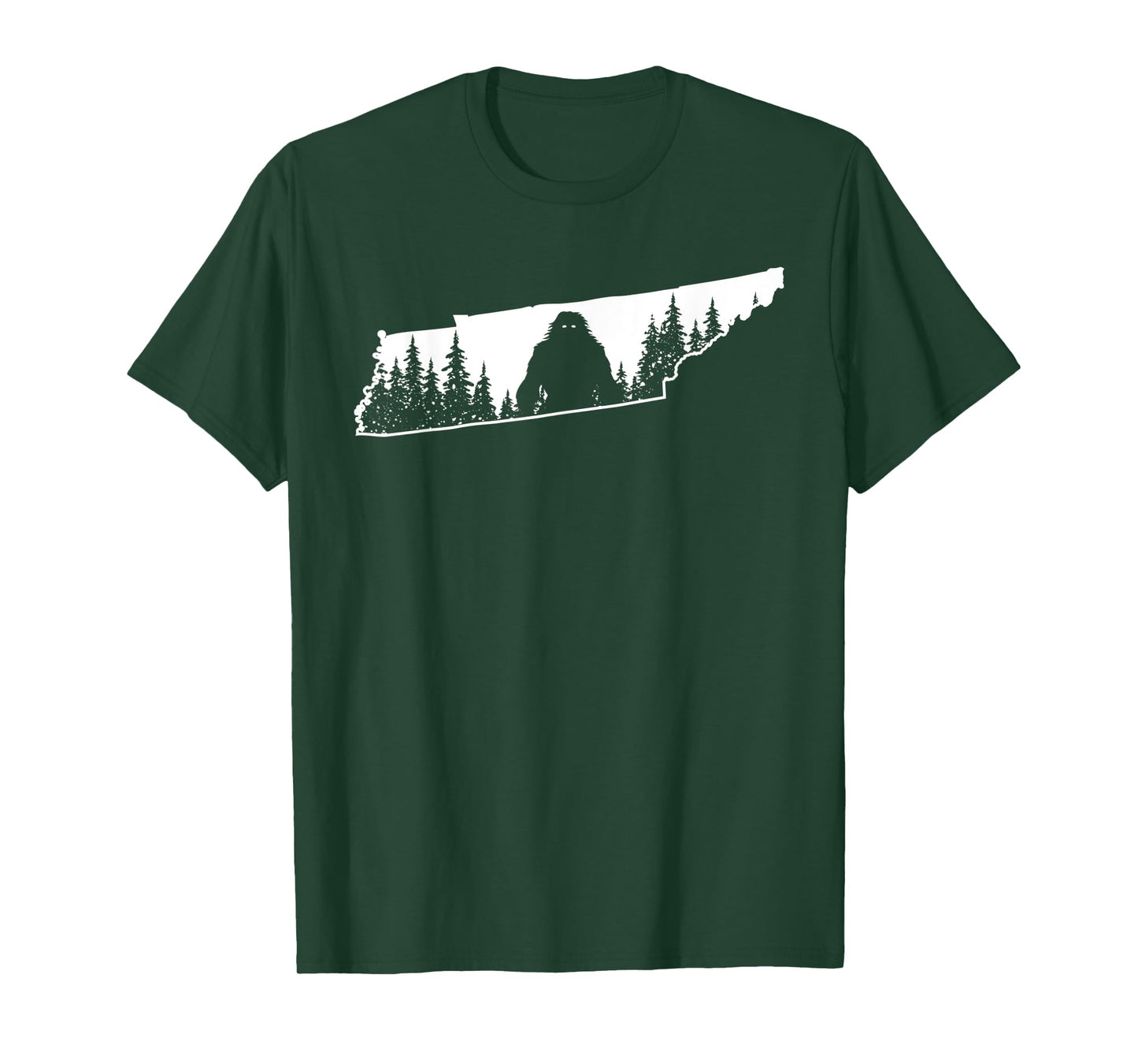 Tennessee Bigfoot Nature State Pride Sasquatch Silhouette T-Shirt