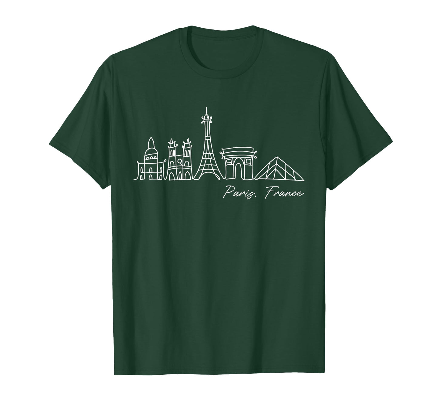 Signature Paris City Skyline Eiffel Tower - France Souvenir T-Shirt