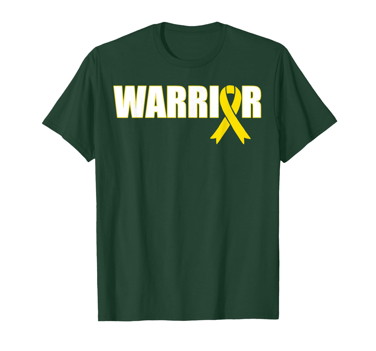Bone Cancer Warrior T-Shirt - Sarcoma Yellow Ribbon Shirt T-Shirt