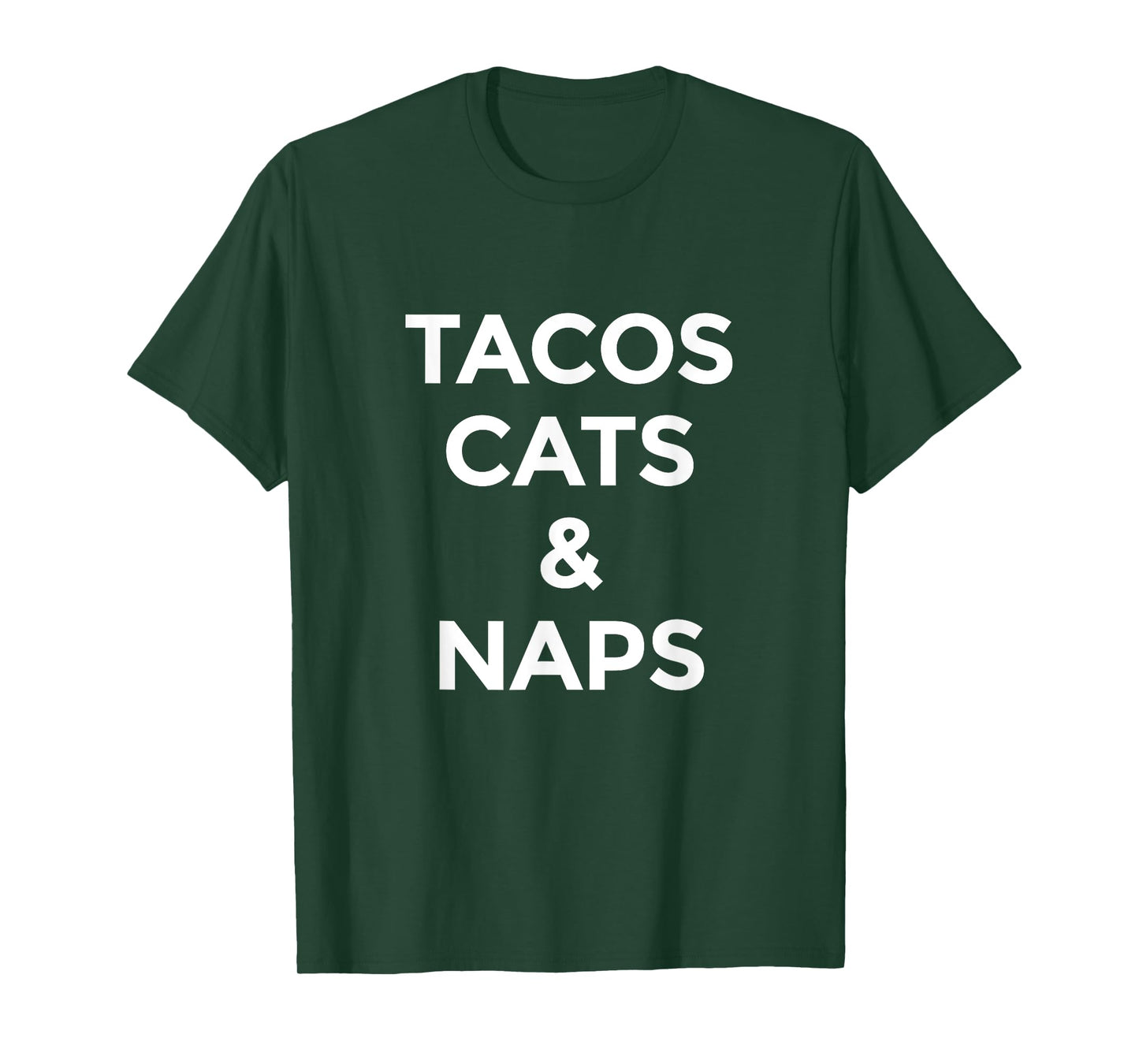 Tacos Cats and Naps T-Shirt for Mexican Food Lovers T-Shirt