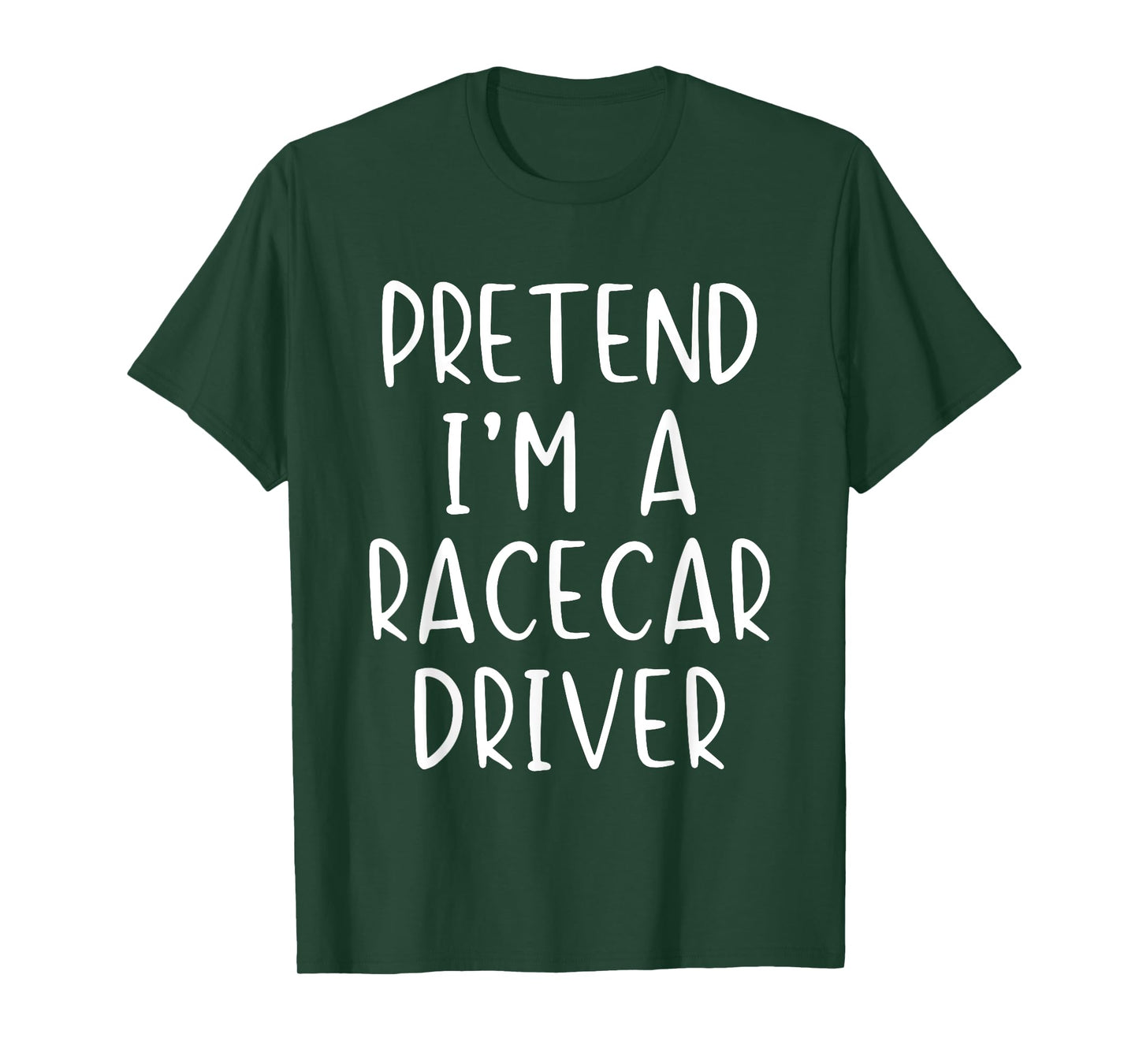 Pretend Race Car Driver Costume Halloween Lazy Funny RaceCar T-Shirt