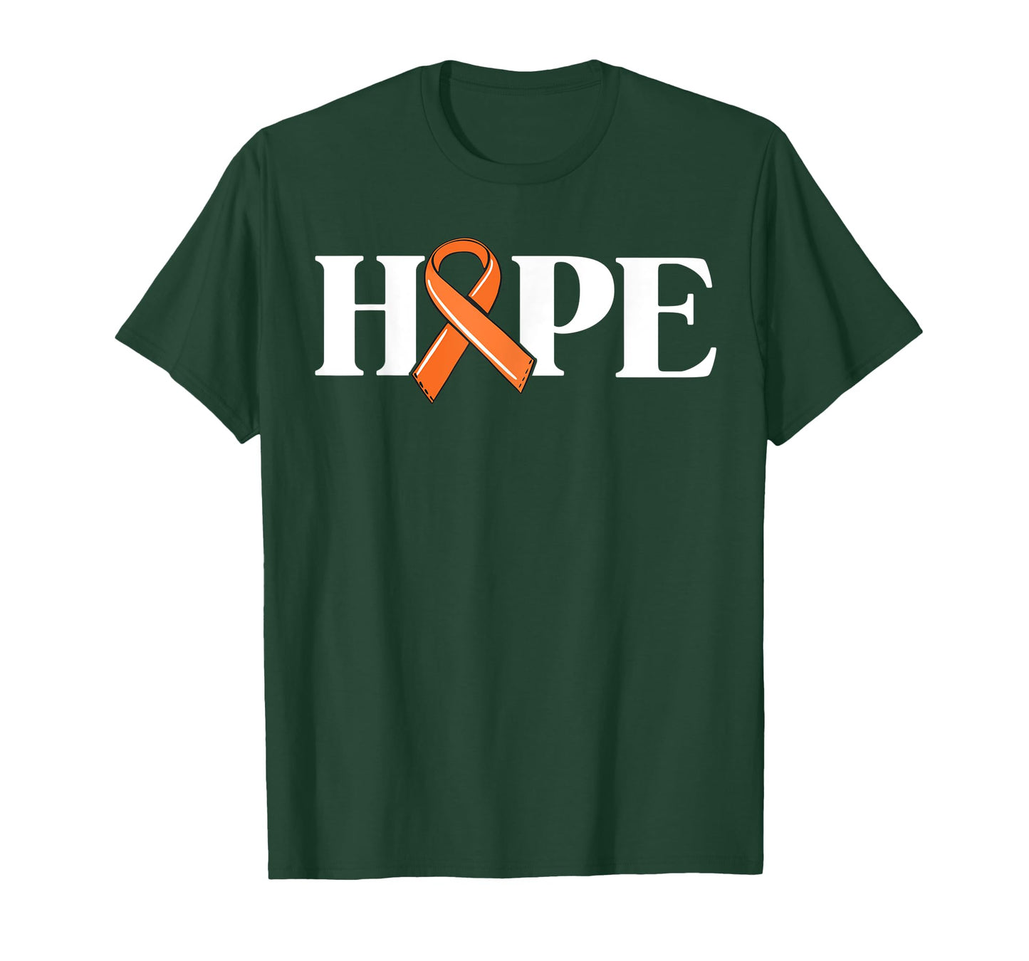 Leukemia Cancer Awareness Items Cancer Hope Orange Ribbon T-Shirt
