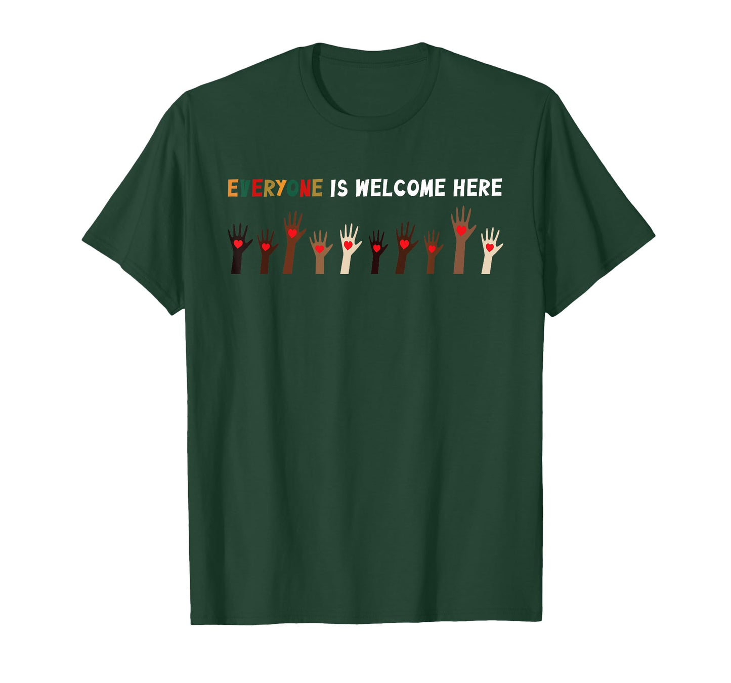 Everyone Is Welcome Here Idaho Teacher T-Shirt