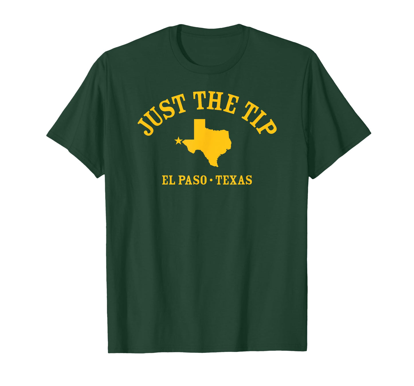 JUST THE TIP / El Paso TX Athletic Design With State T-Shirt