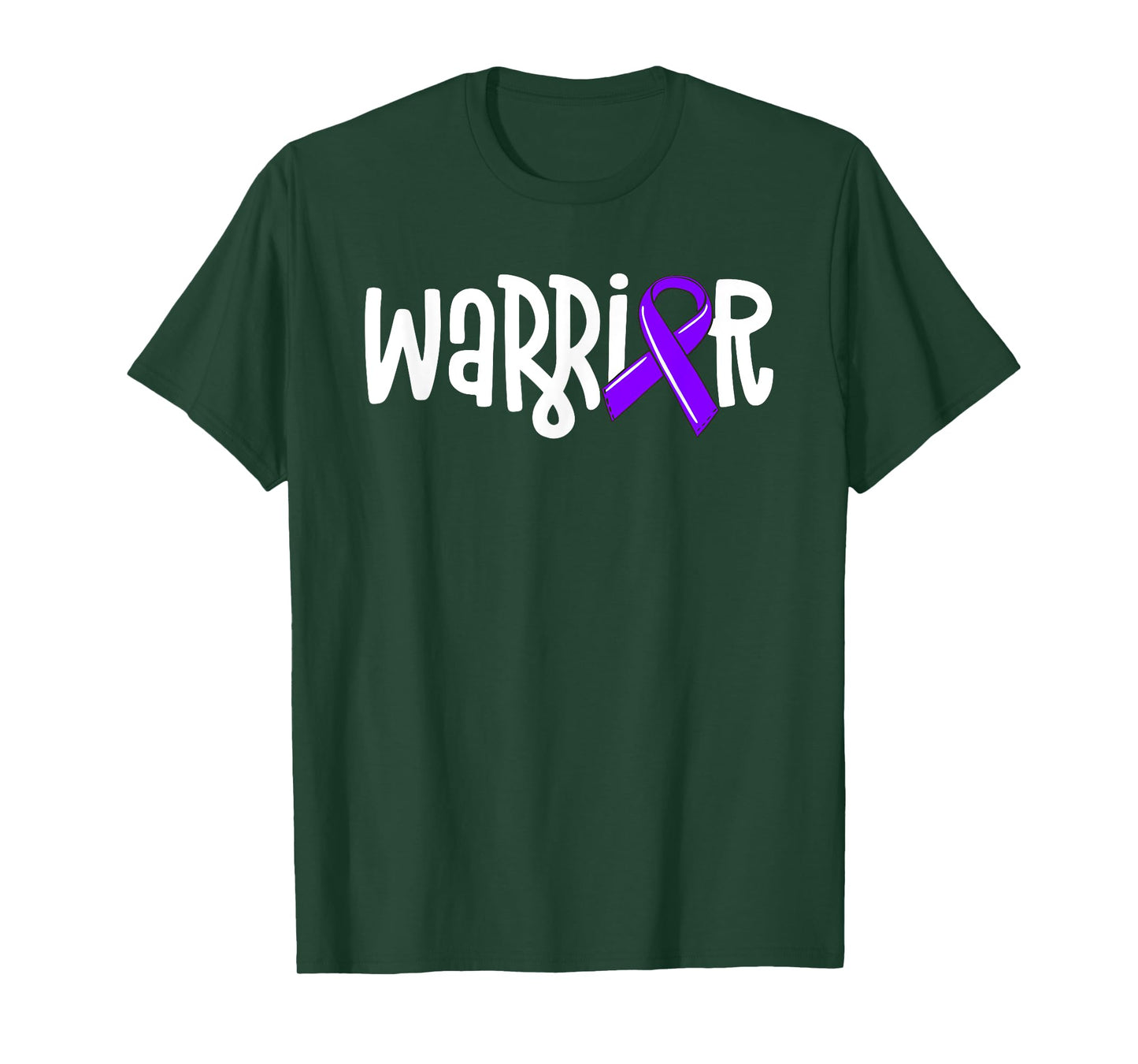Warrior Hodgkins Lymphoma Awareness Violet Ribbon Cancer T-Shirt