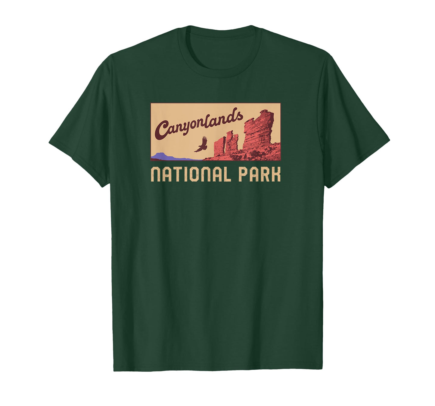 Canyonlands National Park Utah Minimalist Retro Graphic T-Shirt