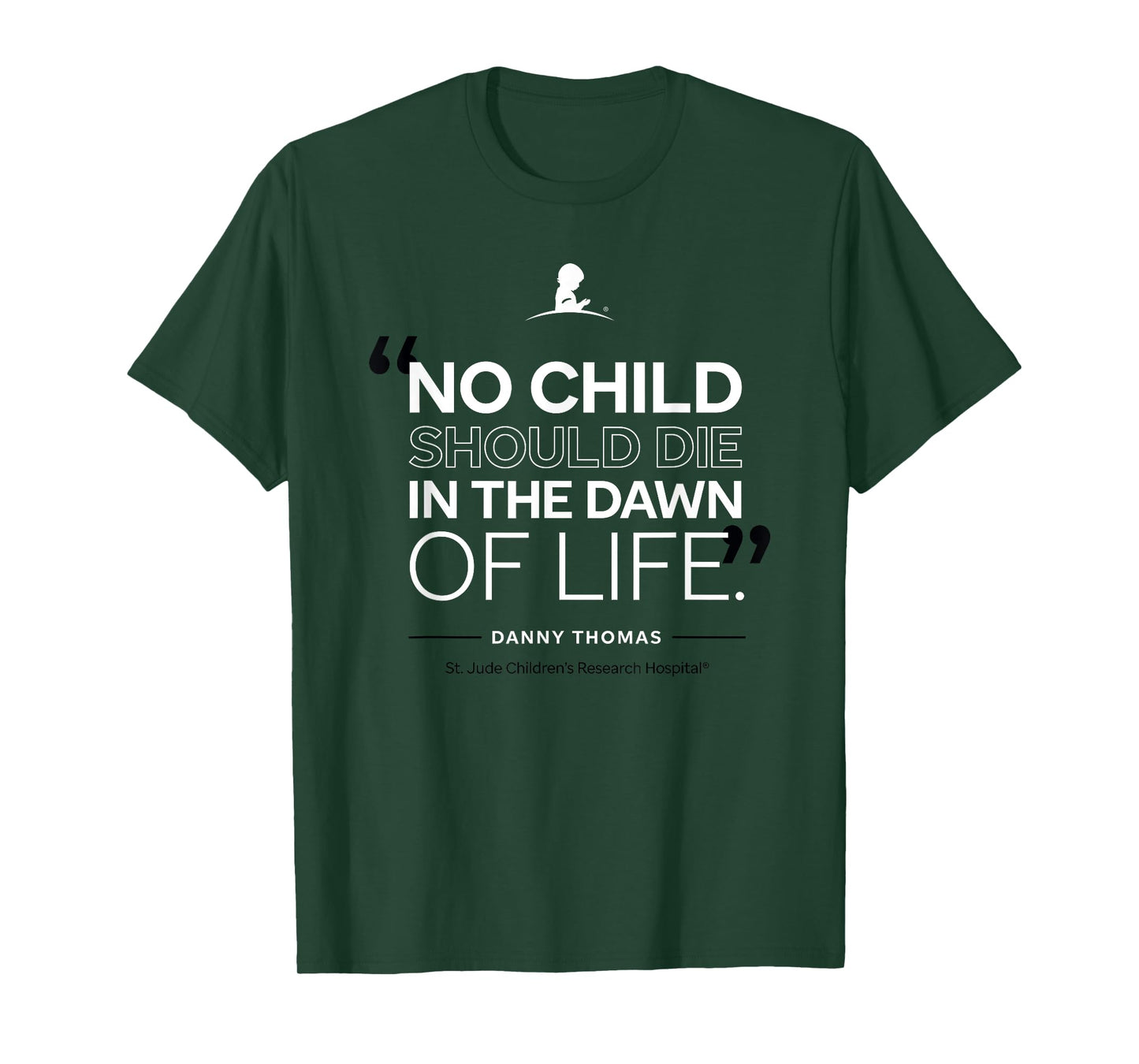 St. Jude "No Child Should Die in the Dawn of Life" Red T-Shirt