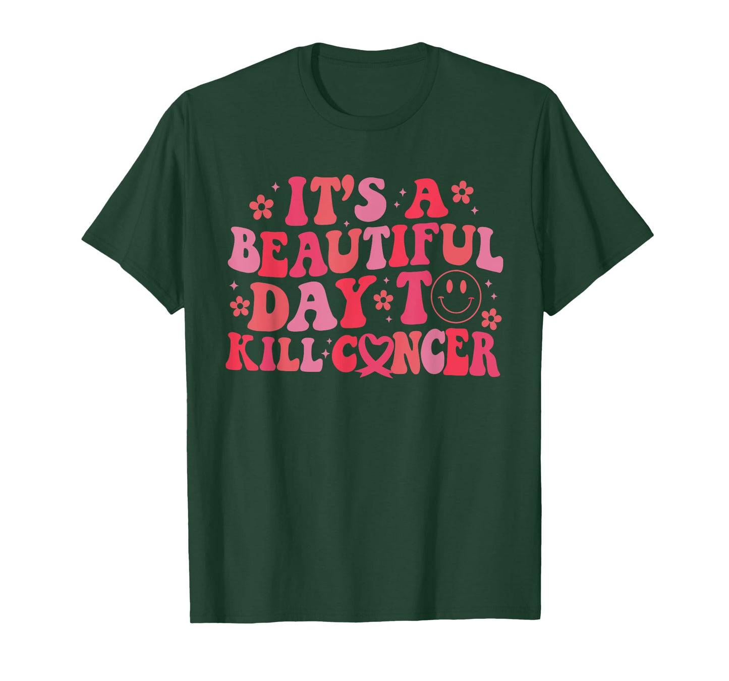 It's A Beautiful Day To Kill Cancer Breast Cancer Awareness T-Shirt
