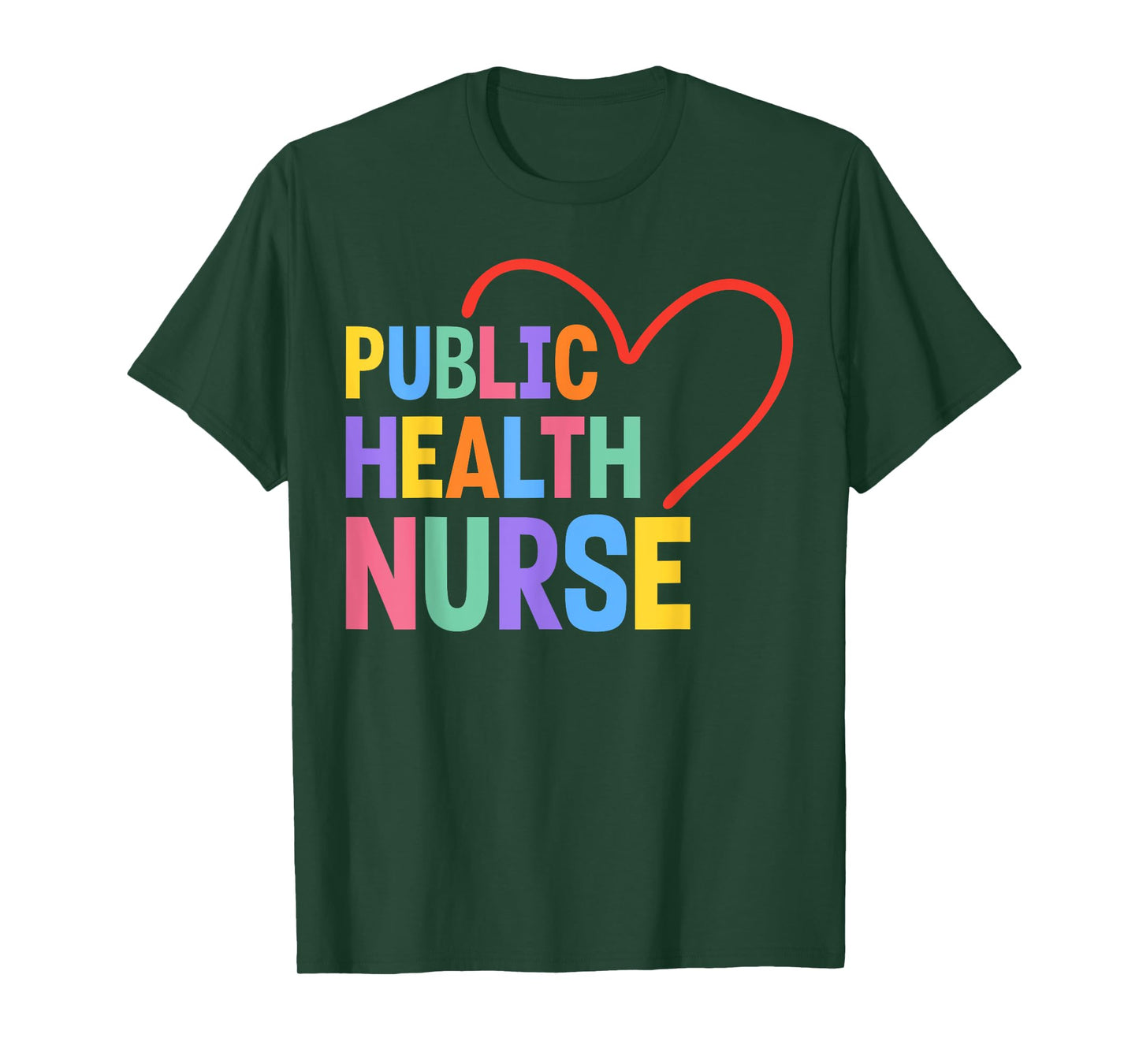 Public Health Nurse Heart T-Shirt