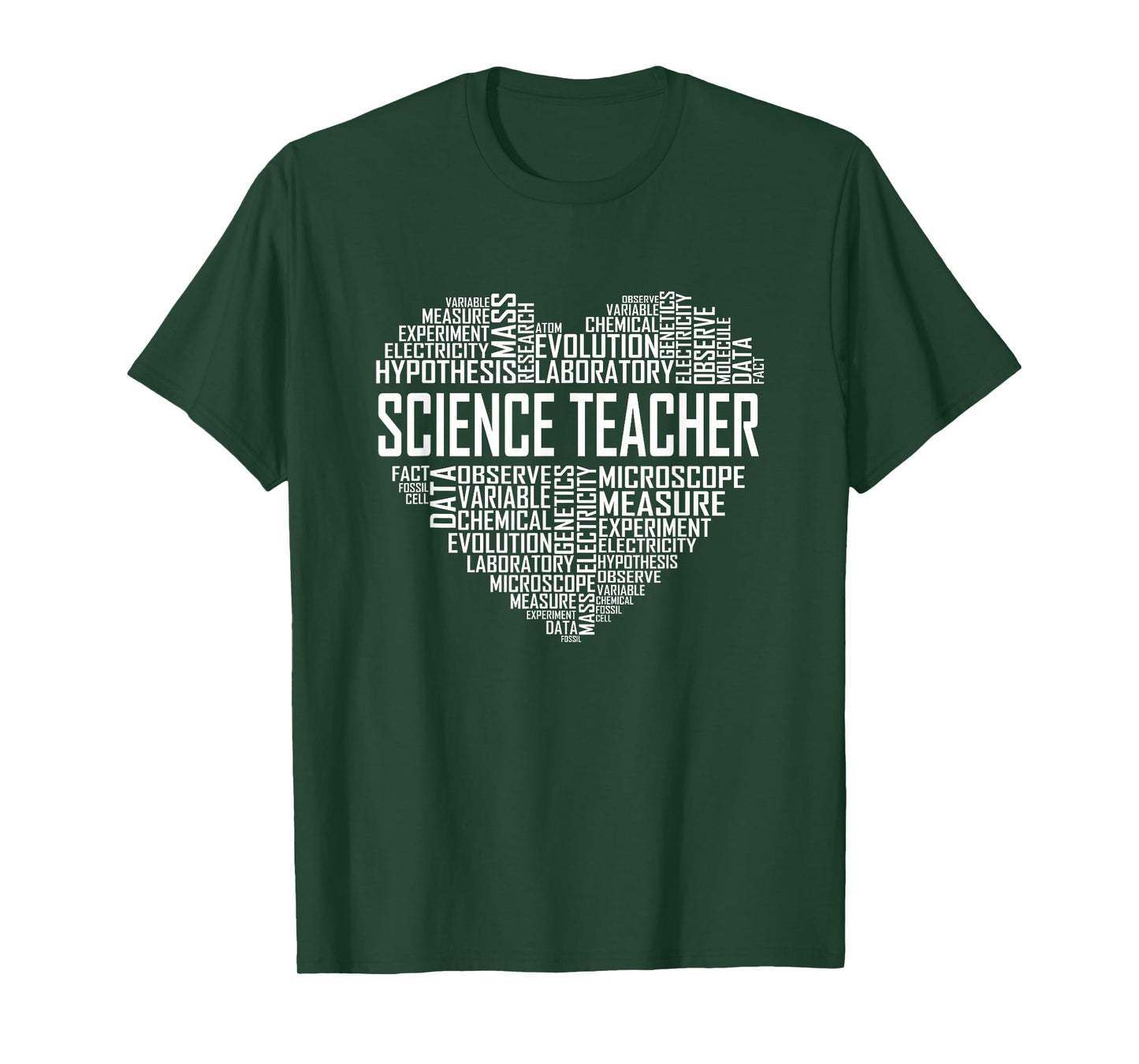 Science Teacher Heart Proud Science Teaching Design T-Shirt