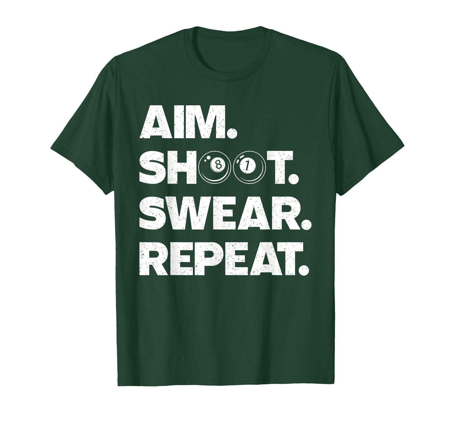 Funny Pool Art For Men Women Billiards Lover Pool Player T-Shirt