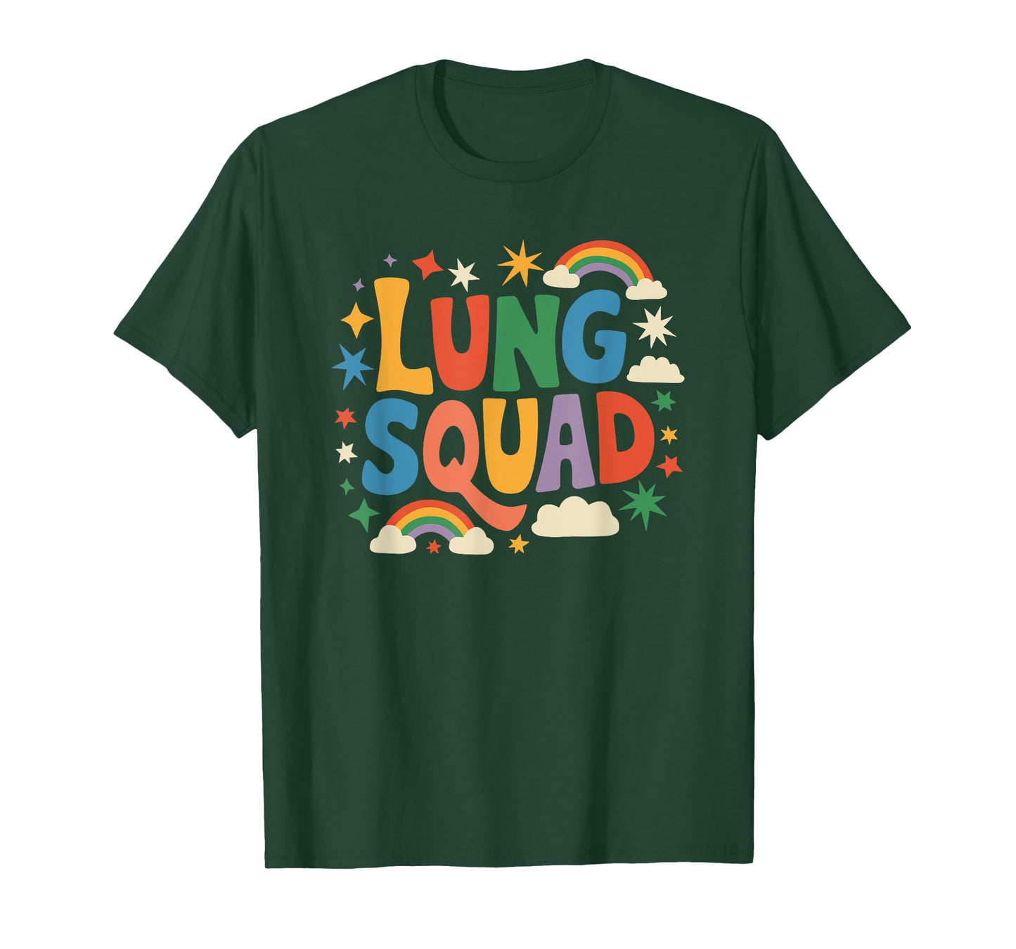 RT Nursing Respiratory Nurse, Pulmonary Therapist Lung Squad T-Shirt
