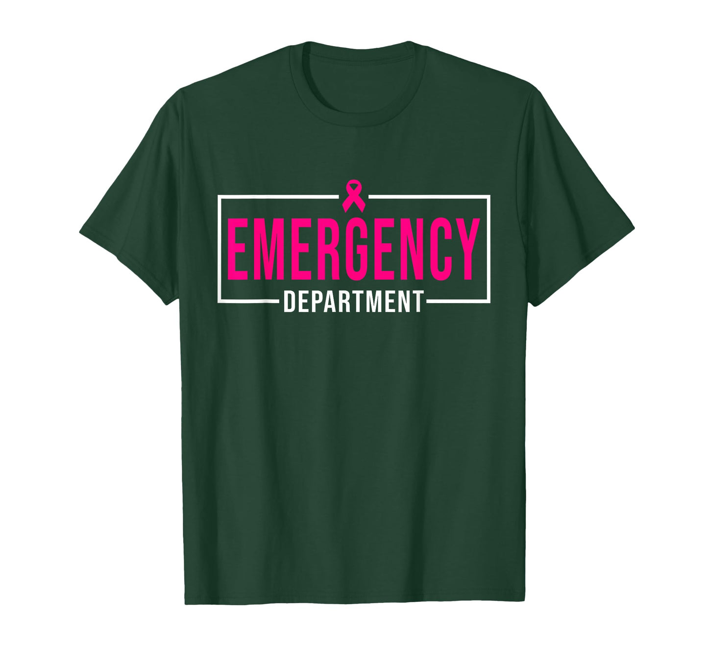 Emergency Department Emergency Room Nurse Breast Cancer T-Shirt