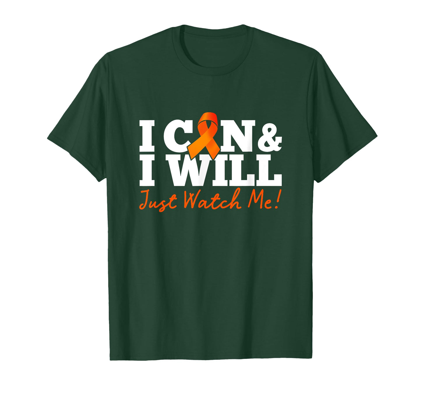 I Can & I Will Beat Leukemia Cancer Warrior Just Watch Me T-Shirt