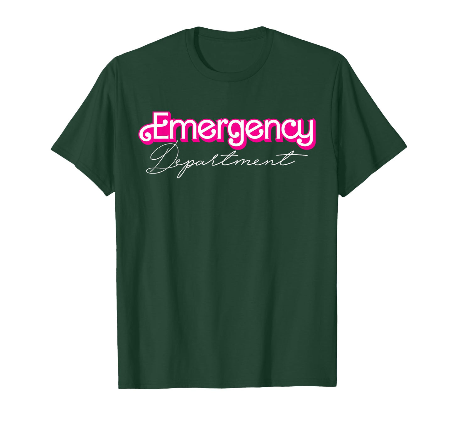 Retro Pink Emergency Department Nurses ER Doctor T-Shirt