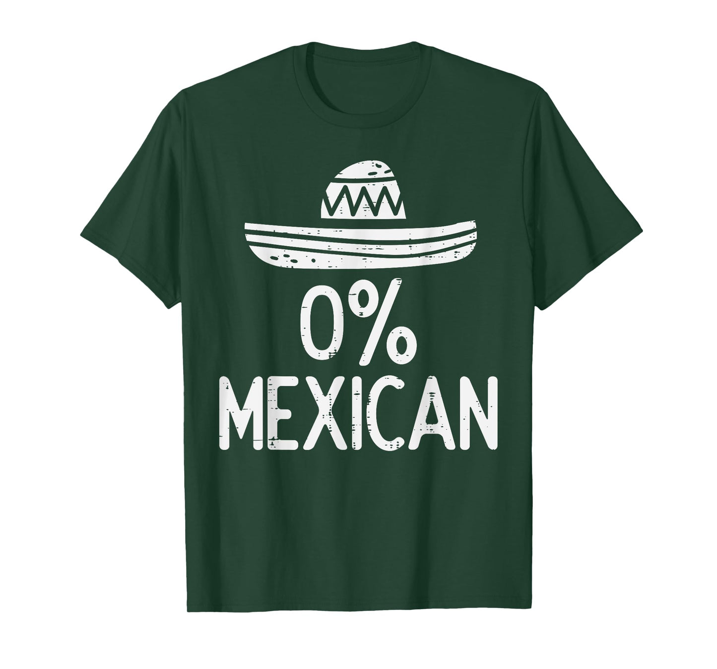 0% Mexican Funny Cinco De Mayo Mexican Fiesta Men Women T-Shirt