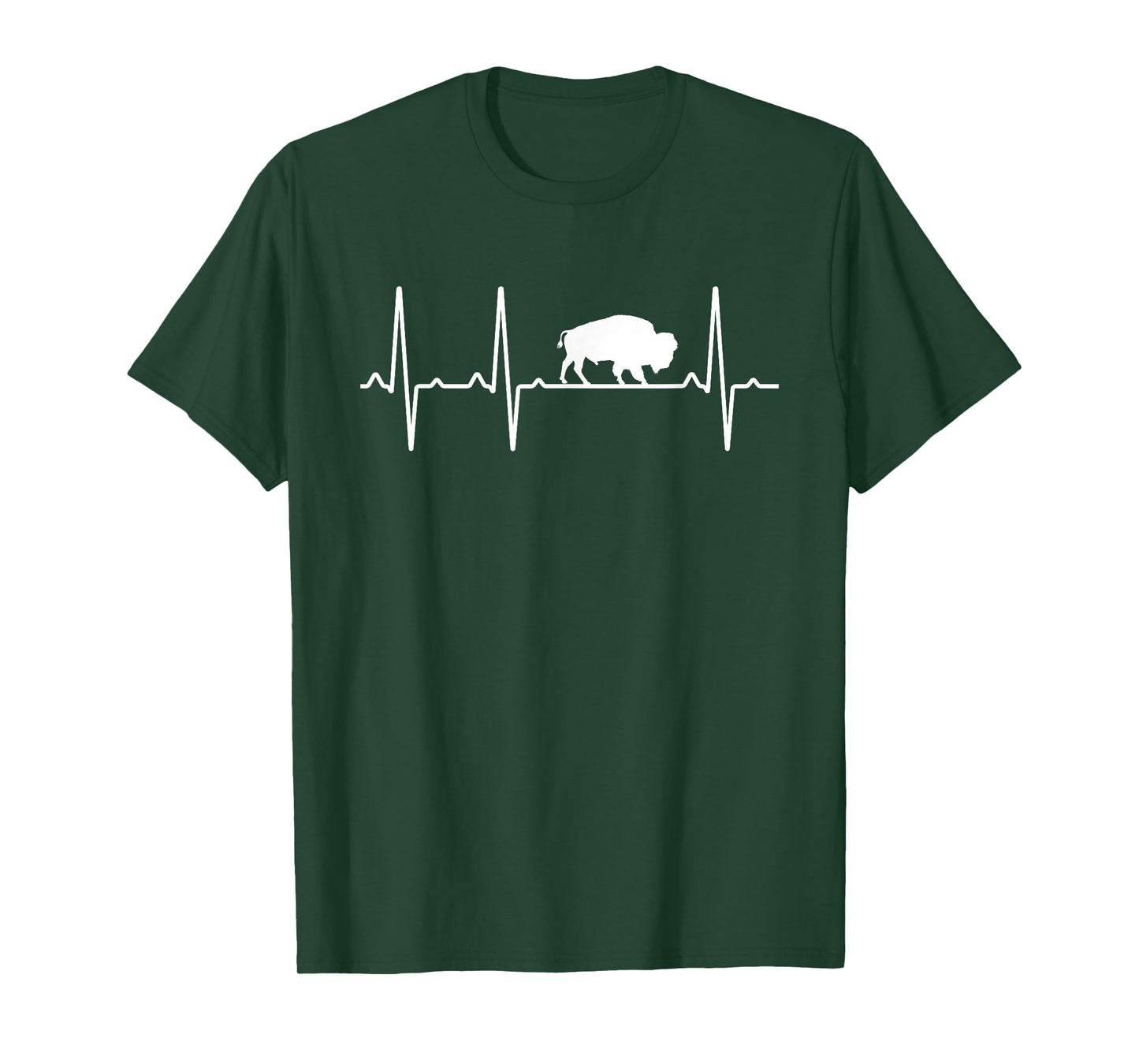 Buffalo Heartbeat Gift For Men Women Tamaraw Bison Lover T-Shirt