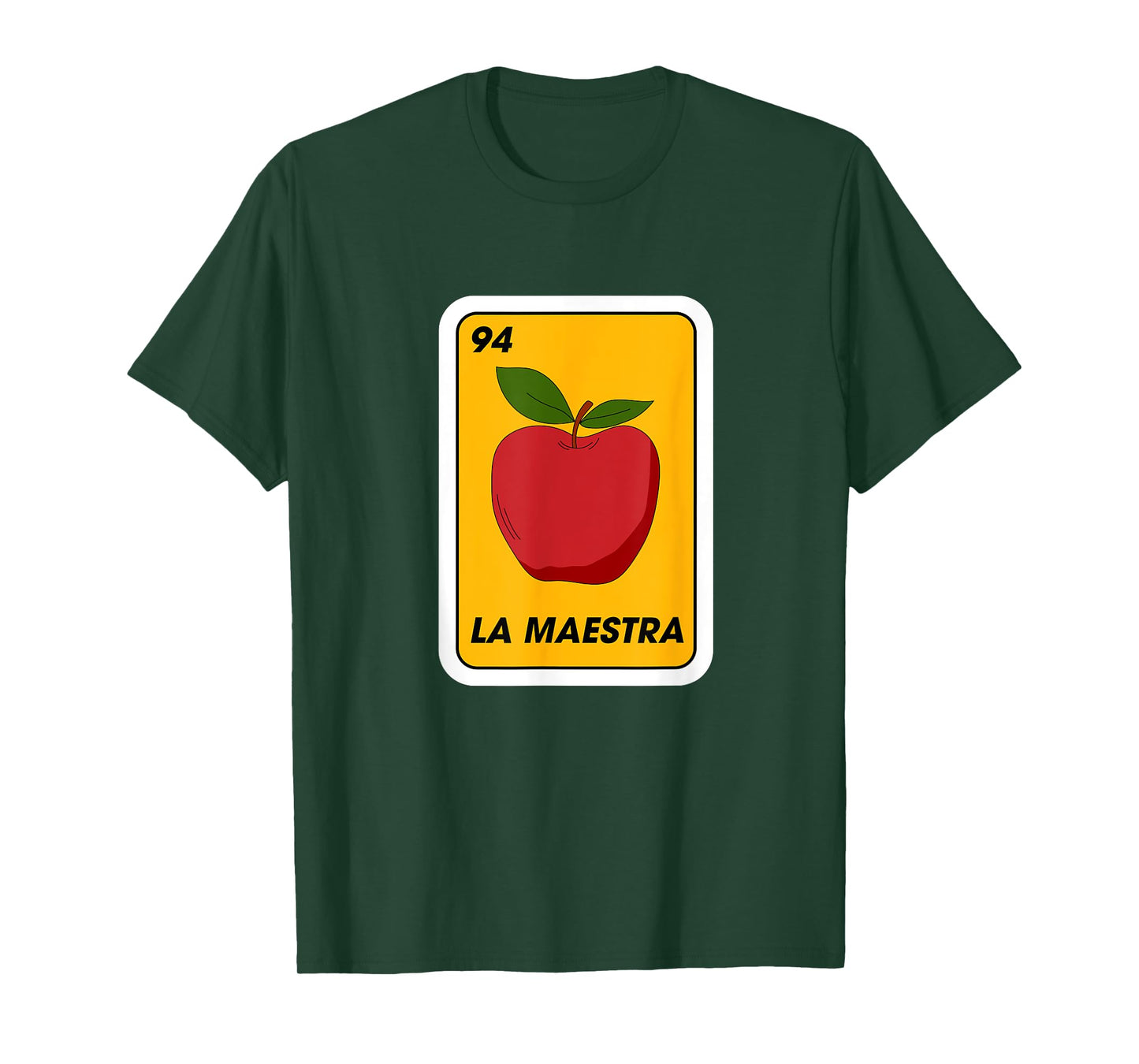 La Maestra Mexican Bingo Card Teacher Appreciation T-Shirt