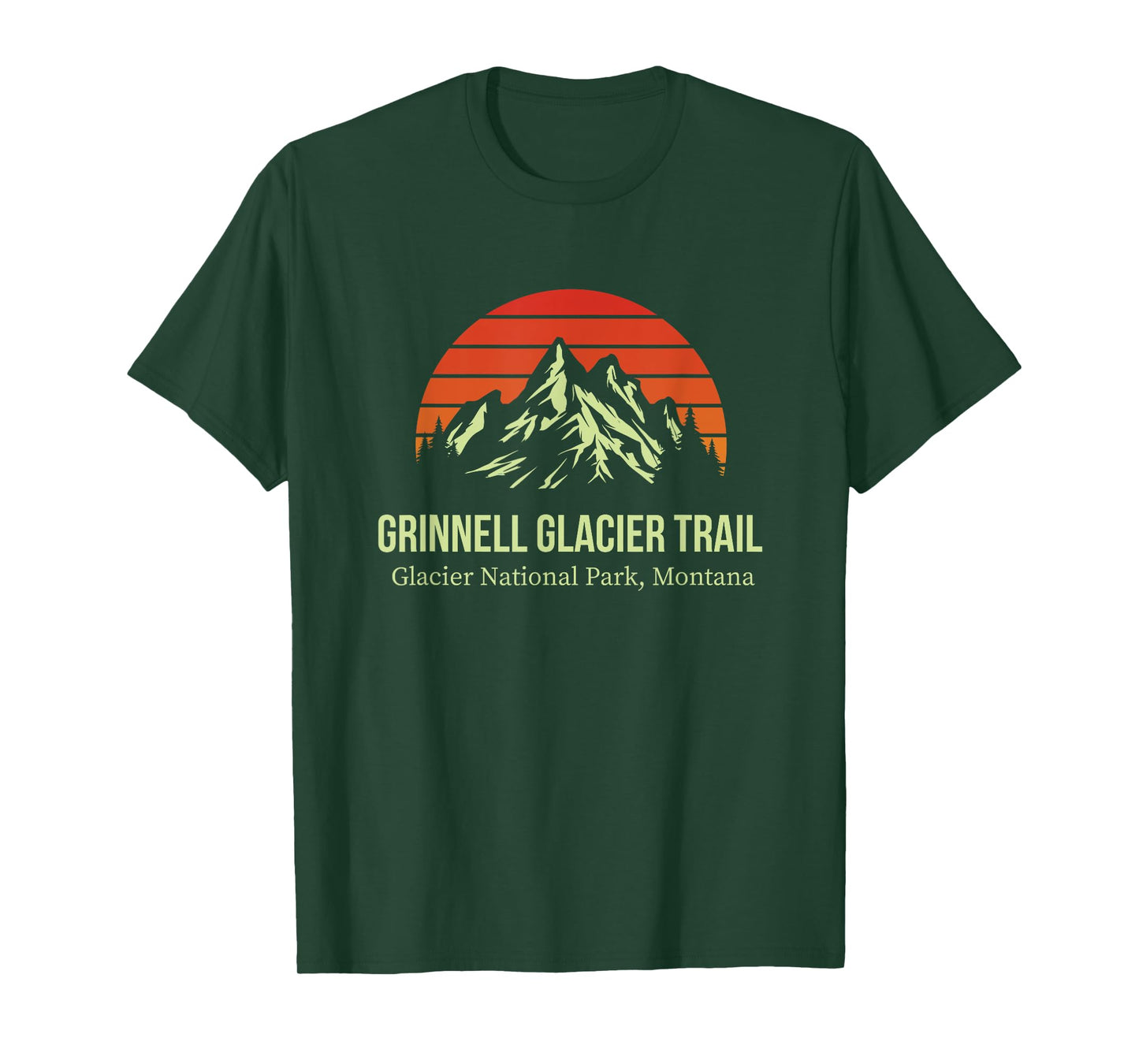 Grinnell Glacier Trail National Park Montana Outdoors Hiking T-Shirt