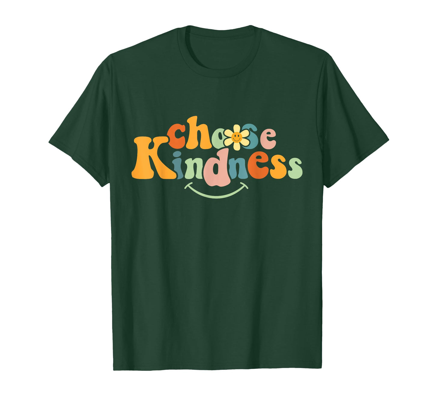 Choose Kindness Retro Groovy Be Kind Women Men Autism Kids T-Shirt