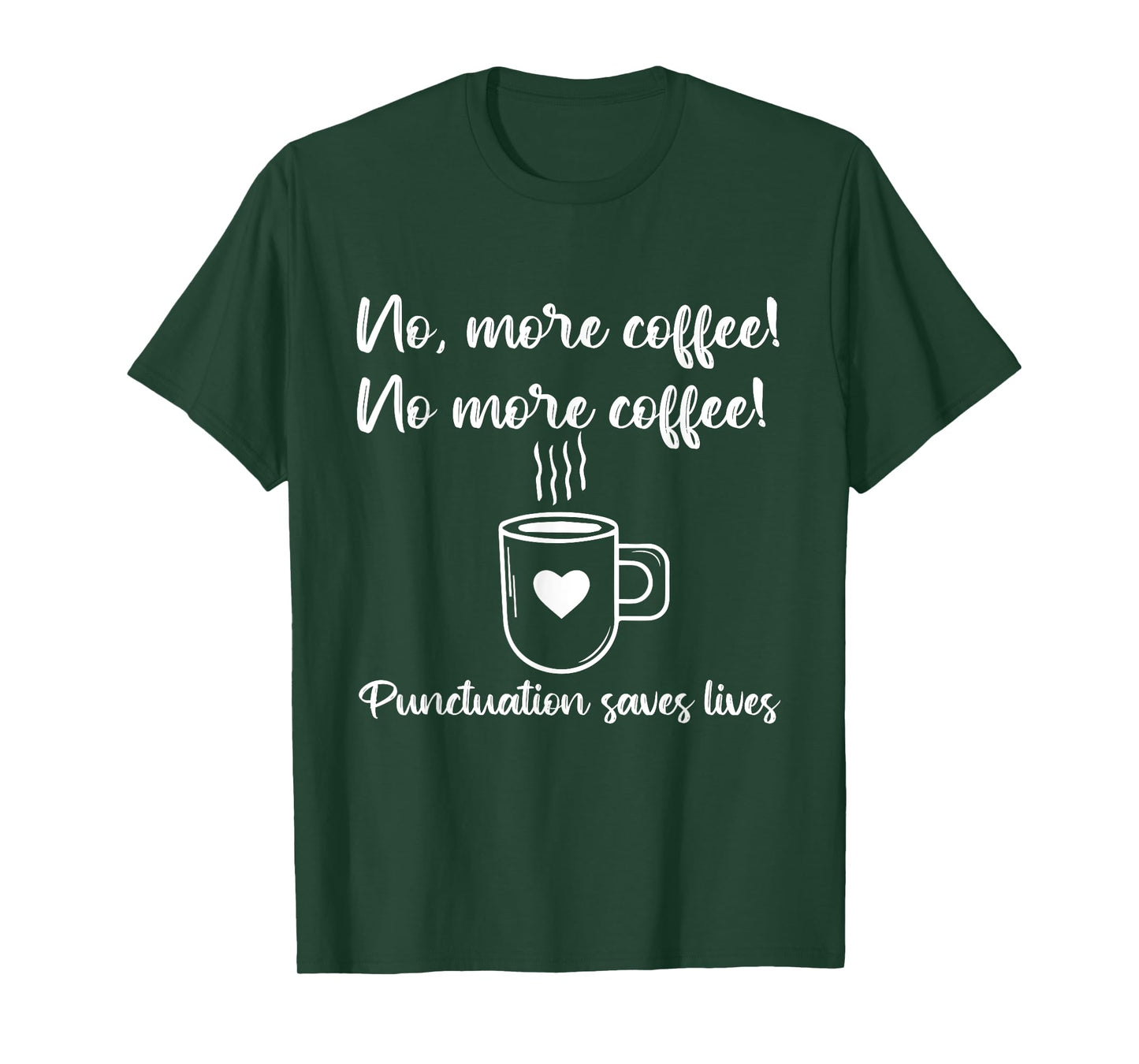 No More Coffee Funny Vintage ELA Grammar English Teacher T-Shirt for Men Women
