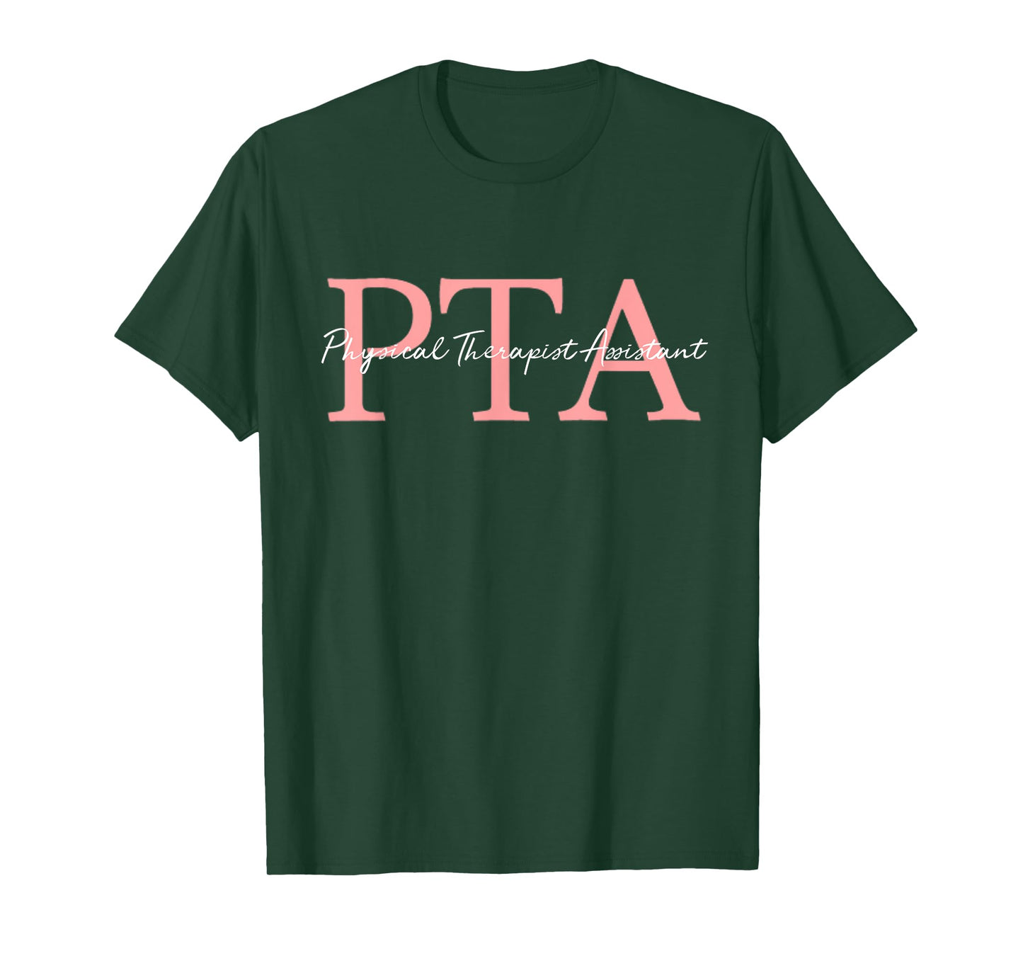 Stay Fit and Healthy Ideas Physical Therapist Assistant PTA Unisex-Adults Black Cotton Blend Short Sleeve T-Shirt
