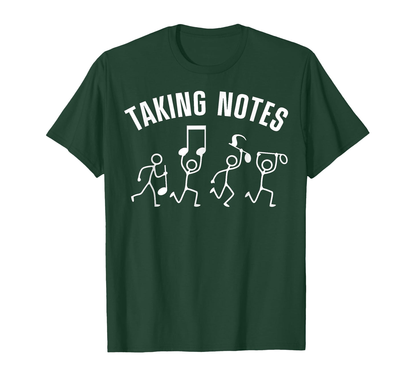 Taking Notes Funny Musical Notes symbol Womens Mens T-Shirt