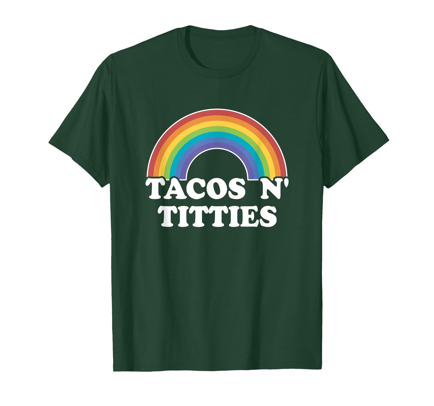 Lesbian Gay Pride Gifts Women Girl Tacos And Titties Rainbow T-Shirt