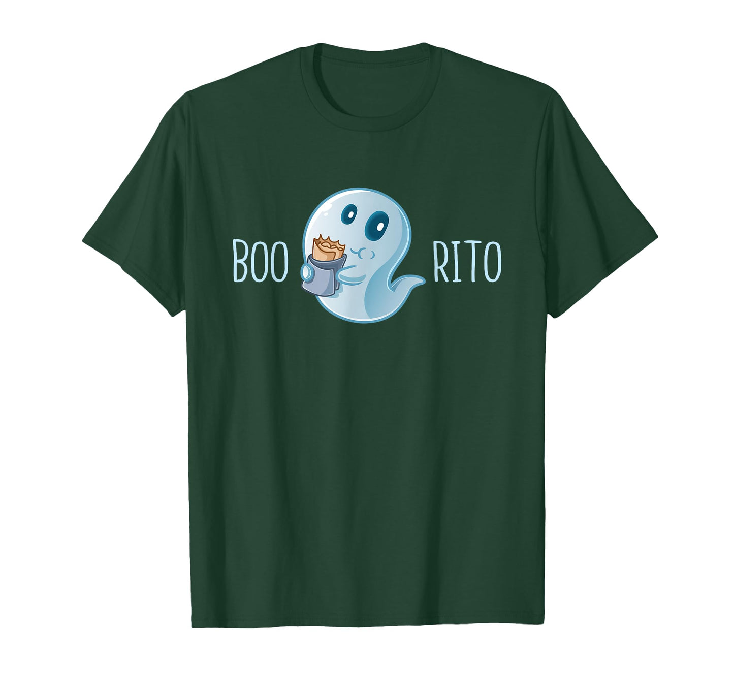 Boo-Rito Ghost Mexico Taco Burrito Ghost Halloween Costume T-Shirt