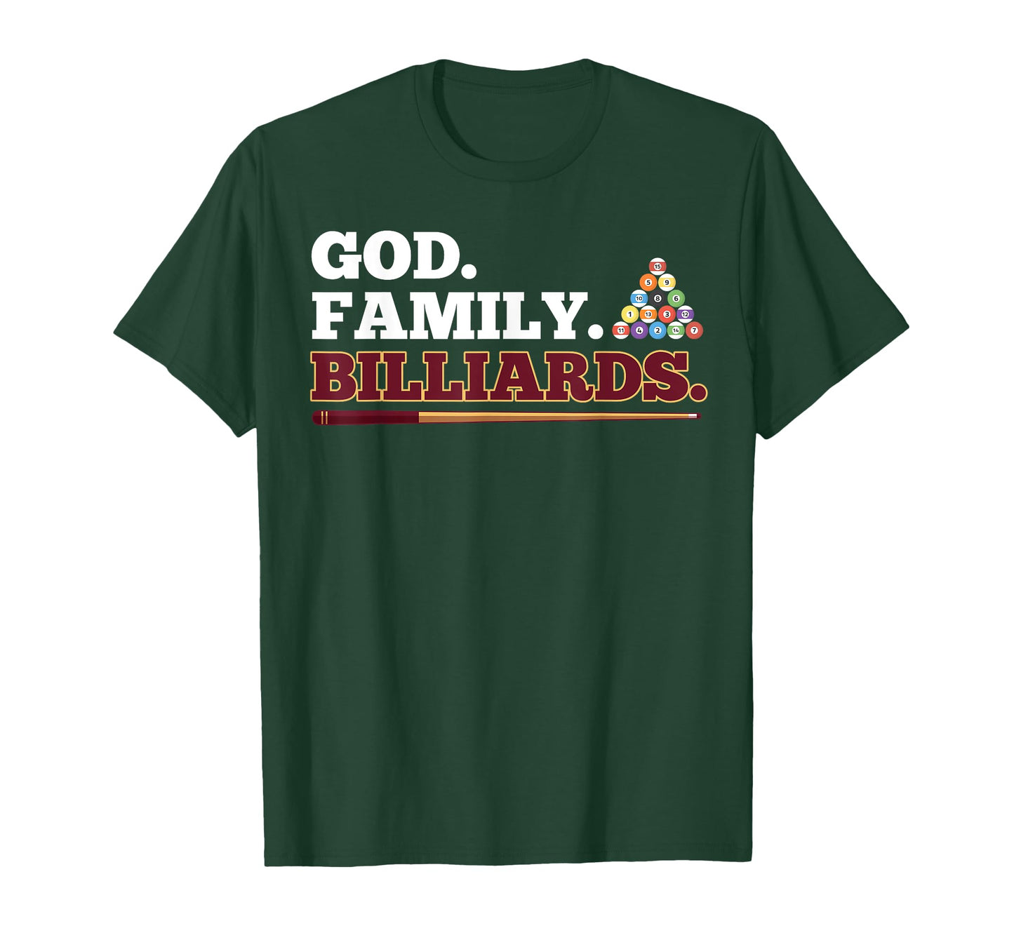God Family Billiards Shooting Pool Player T-Shirt