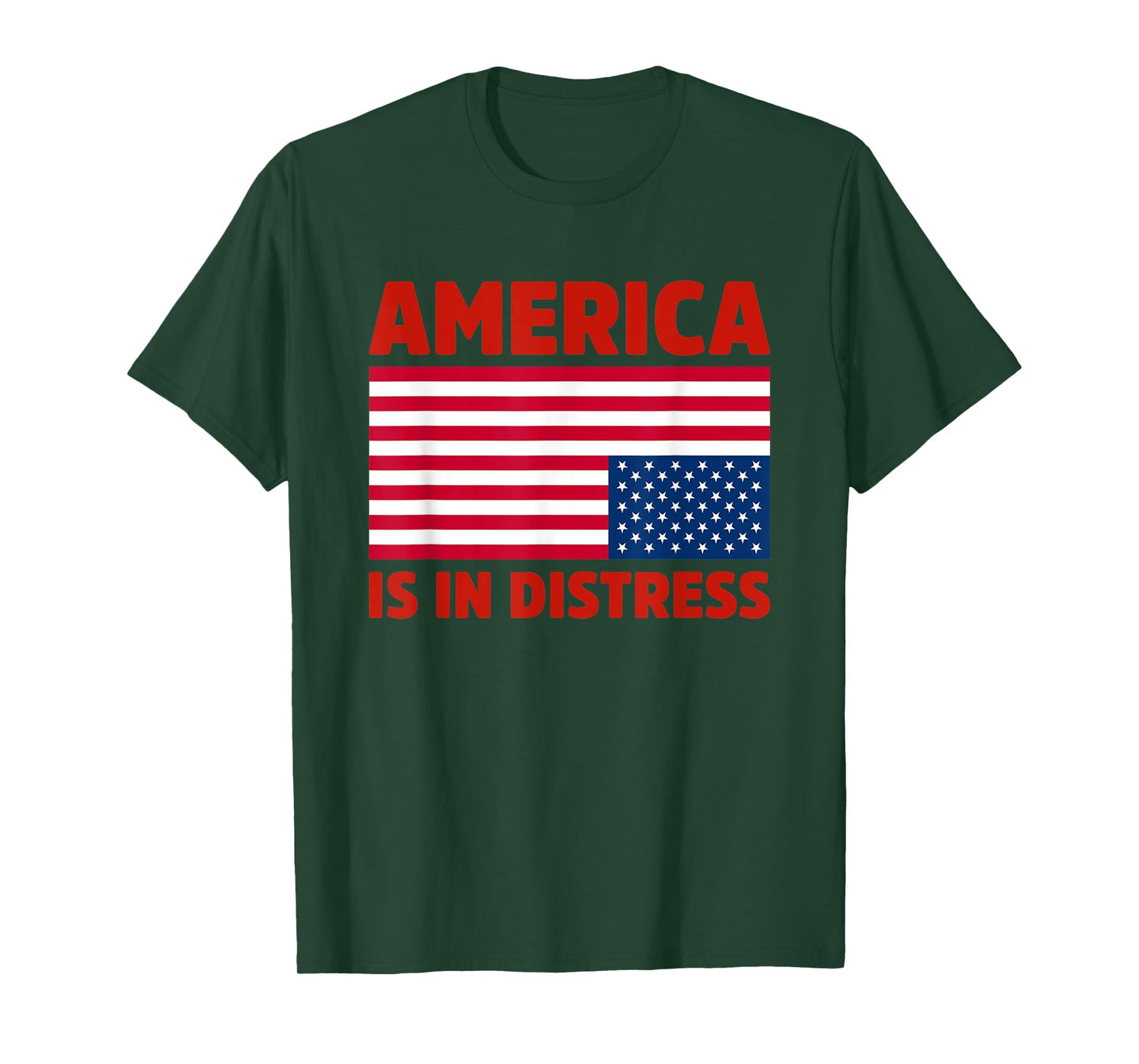 America is in distress. Upside Down American Flag Patriotic Women Kids Men T-Shirt