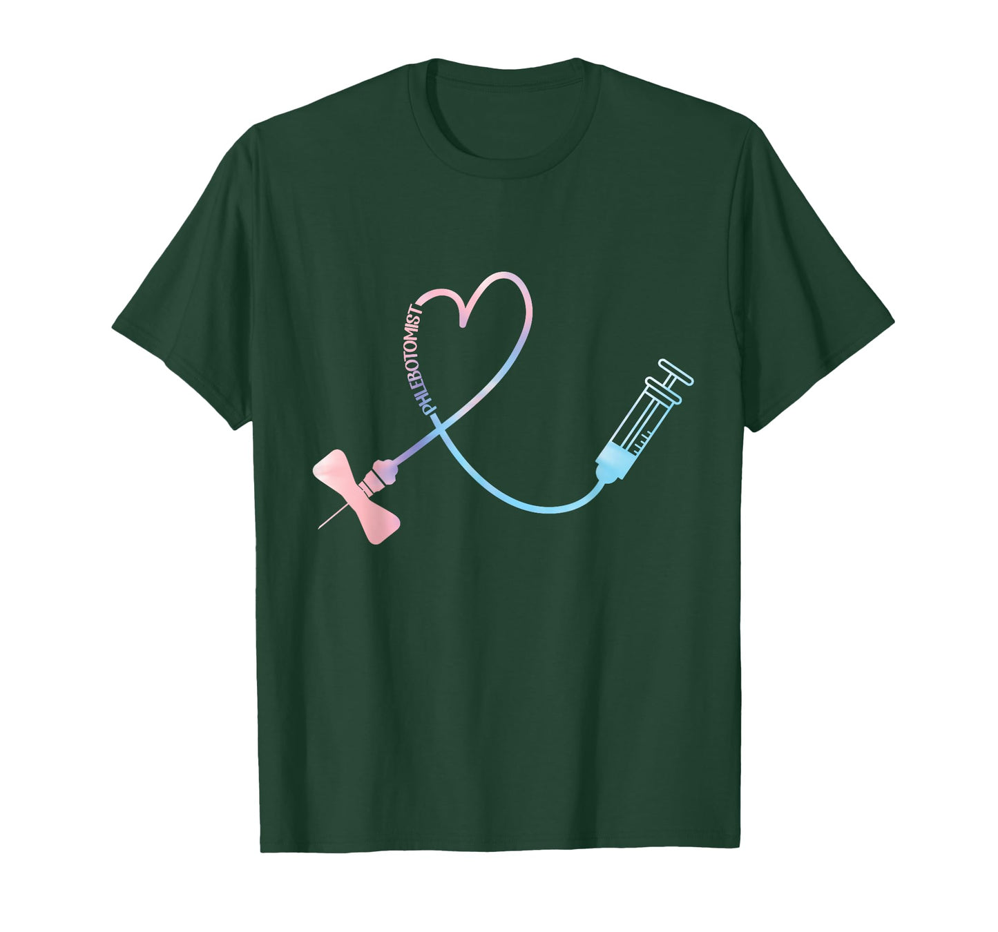 TIE DYE Phlebotomist Phlebotomy Technician Nurse Clinical T-Shirt